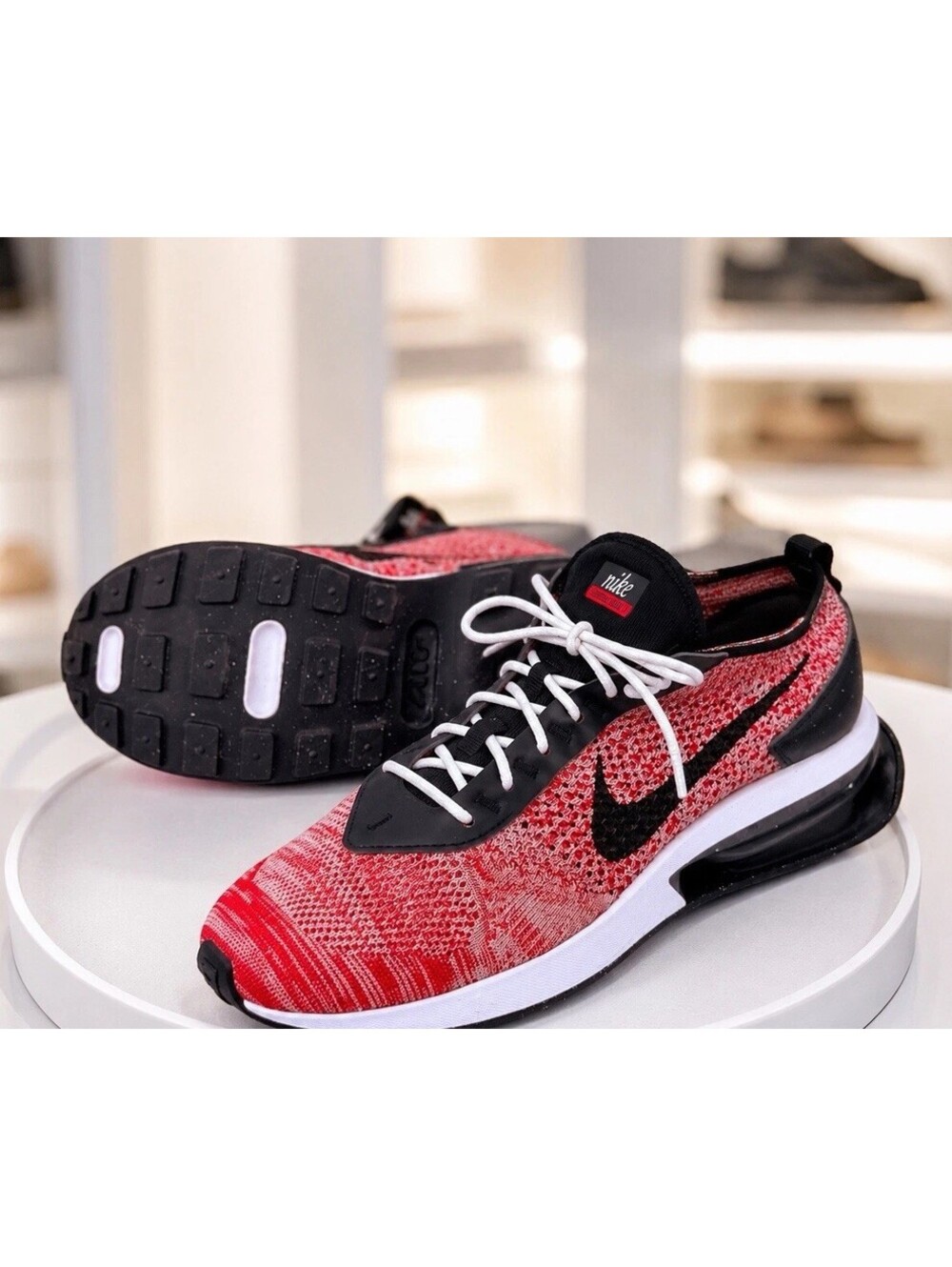 Nike Air Flyknit Free Racer University Red Next Nature Mens Shoes Size 12 NWOB